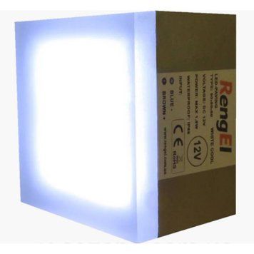 Бруківка світлодіодна RengEL 90*90*60 1,8W 12V IP68 Біл/Хол MKBR090 фото