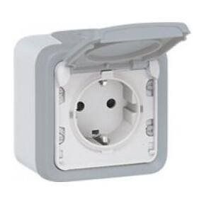 Механізм розетки із заземленням 16А IP55 OCMR1655 фото